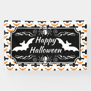 Banderoles Motif Halloween Chauve-souris
