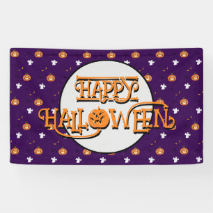 Banderoles Motif Halloween et message