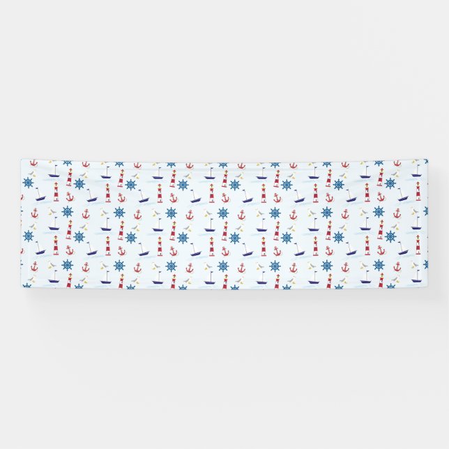 Banderoles Motif nautique (Horizontal)