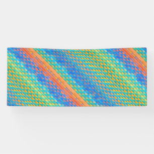 Banderoles Motif numérique tissé Abstrait coloré
