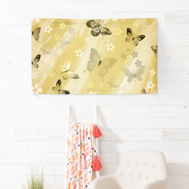 Banderoles Motif papillon 10 (En situation)