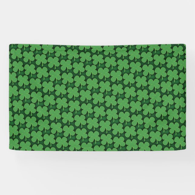 Banderoles Motif shamrock (Horizontal)
