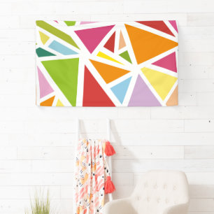 Banderoles Motif triangles colorés 4