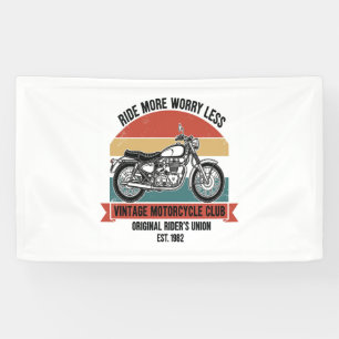 Banderoles Moto Club Est vintage. 1982