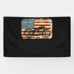 Banderoles Moto USA Drapeau patriotique vintage juillet 4