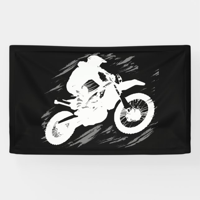 Banderoles Motocross Sport Concurrentiel Motorcycle Course (Horizontal)