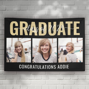 Banderoles Multi Photo Collage Classe de Graduation 2024