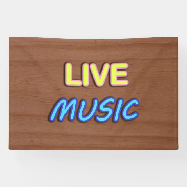 Banderoles Musique Live (Horizontal)
