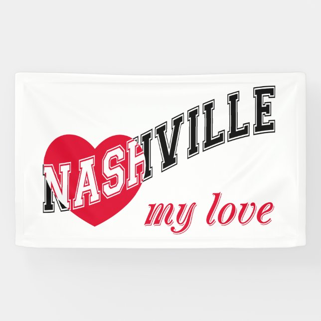 Banderoles Nashville mon amour (Horizontal)