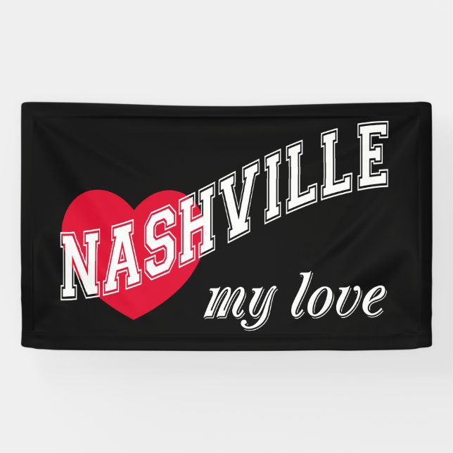 Banderoles Nashville mon amour (Horizontal)