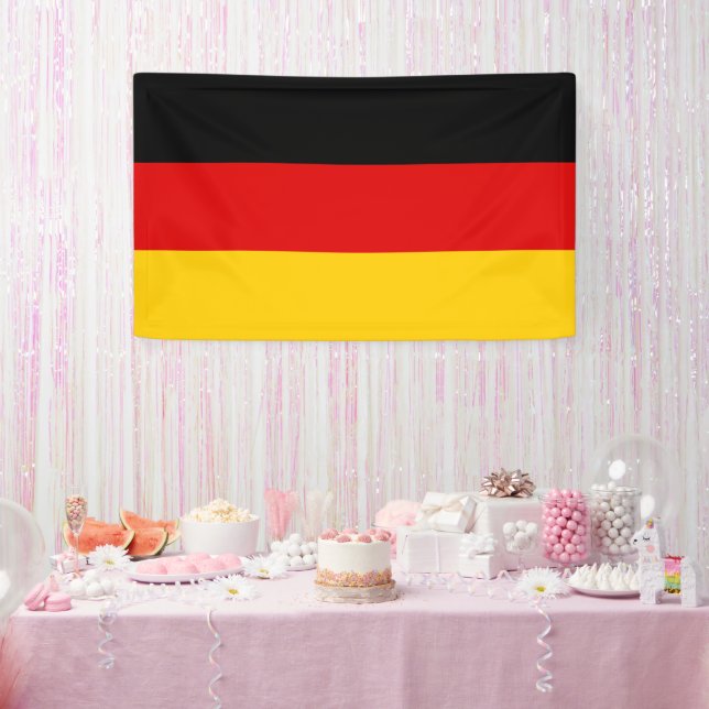 Banderoles National Flag of Germany - Rectangle Wall Banner (Fête)