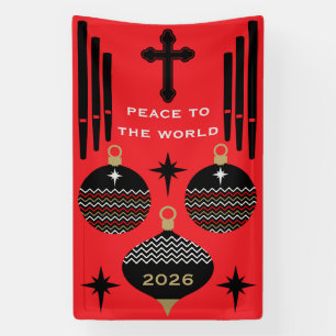 Banderoles Nativité Décor de Noël chrétien.