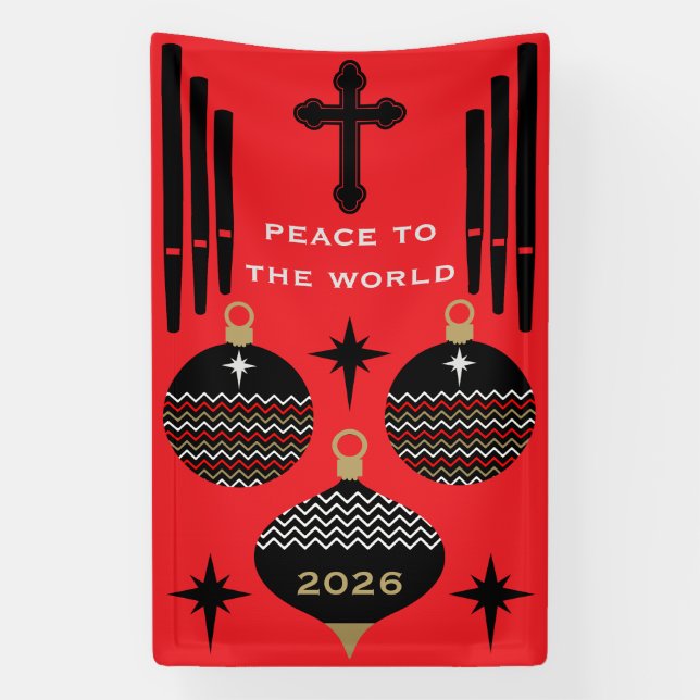 Banderoles Nativité Décor de Noël chrétien. (Verticale)