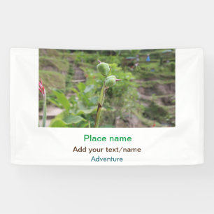 Banderoles Nature plante photographie plage eau nom de voyage