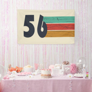 Banderoles Né en 1956 vintage fête d'anniversaire 70 ans