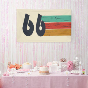 Banderoles Né en 1966 vintage fête d'anniversaire 60 ans