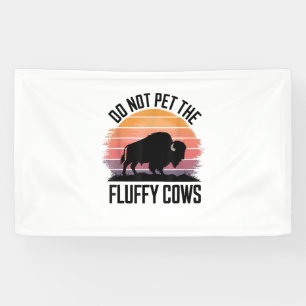 Banderoles Ne Pas Attirer Les Vaches Fluffantes Vintage Rando