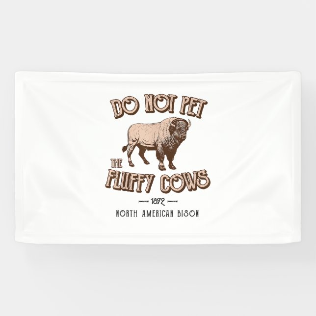 Banderoles Ne pas familiariser avec les vaches de bouffée Ame (Horizontal)