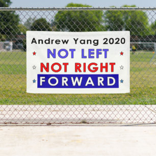 Banderoles NE PAS LAISSER PAS D'AVANT DROIT - Andrew Yang 202