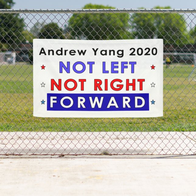 Banderoles NE PAS LAISSER PAS D'AVANT DROIT - Andrew Yang 202 (En situation)