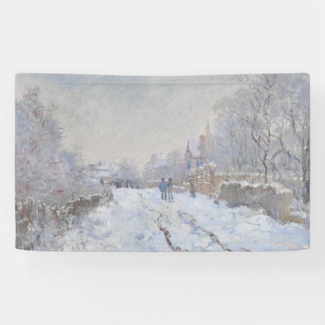 Banderoles Neige à Argenteuil (par Claude Monet) (Horizontal)