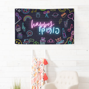 Banderoles Neon Purim
