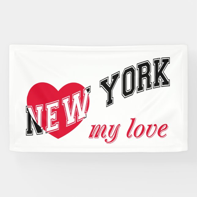 Banderoles New York, mon amour (Horizontal)