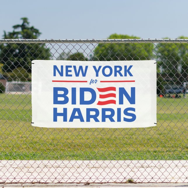 Banderoles New York pour Biden Harris (Insitu)