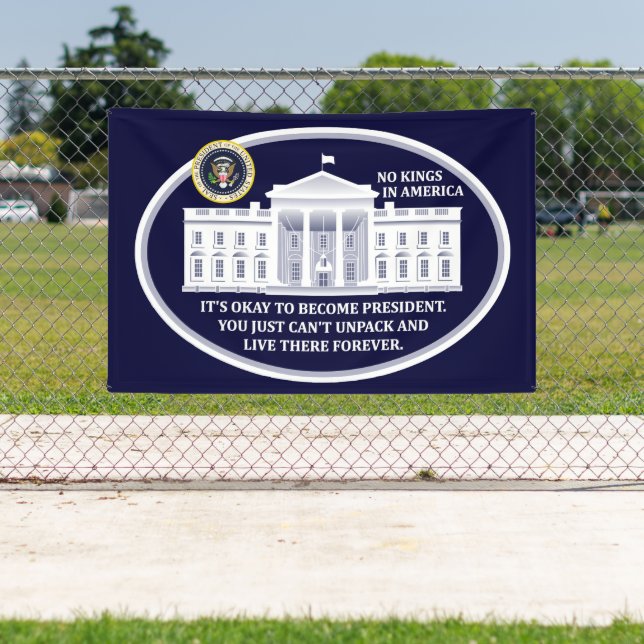 Banderoles No Kings in America Banner (Insitu)