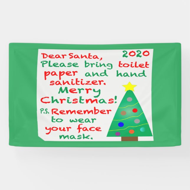Banderoles Noël 2020 en mémoire (Horizontal)