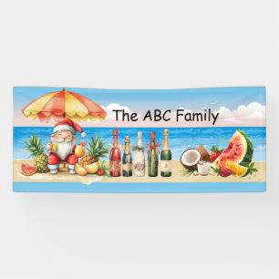 Banderoles Noël en juillet avec SANTA CLAUS