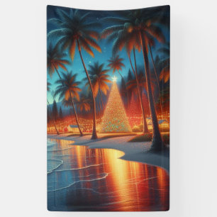 Banderoles Noël hawaïen/tropical