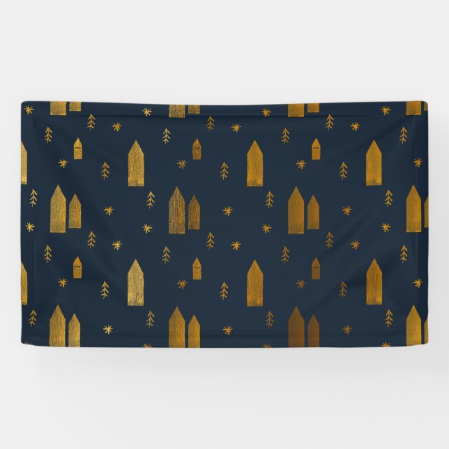 Banderoles Noël scandinave élégant (Horizontal)