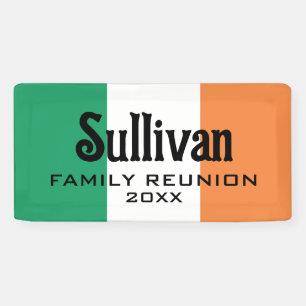 Banderoles Nom de famille irlandais personnalisé