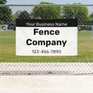 Banderoles Nom de l'entreprise Entreprise de clôture Contrect
