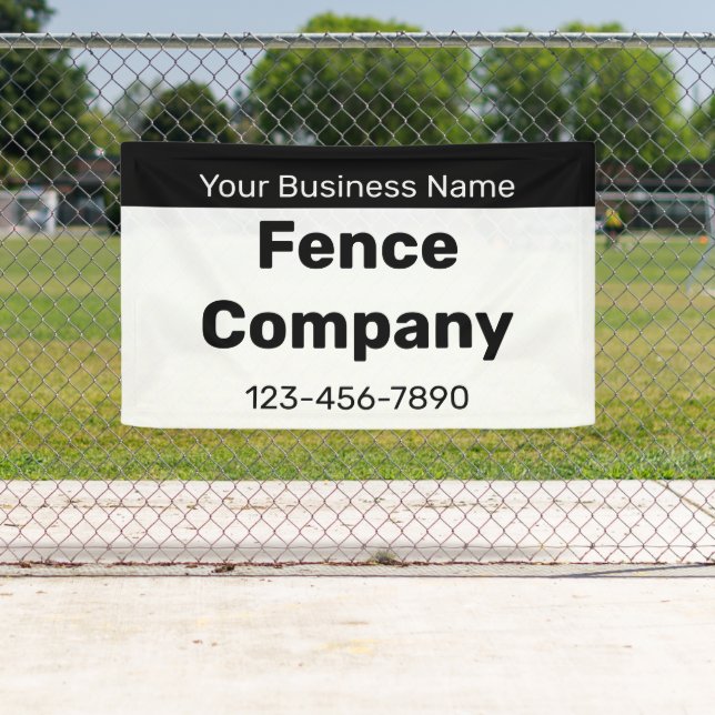 Banderoles Nom de l'entreprise Entreprise de clôture Contrect (En situation)