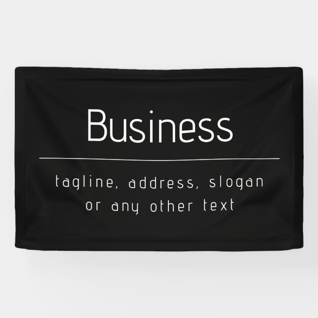 Banderoles Nom d'entreprise minimal moderne et autres informa (Horizontal)