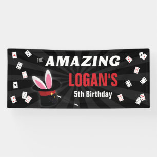 Banderoles Nom Extraordinaire Magicien Anniversaire, toute f