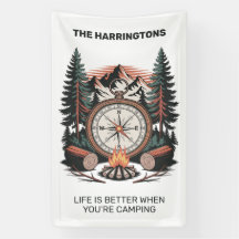 Nom personnalisé et texte Camping