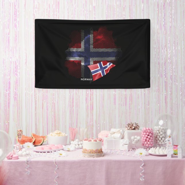 Banderoles Norway flag (Fête)