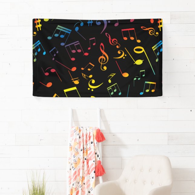 Banderoles Notes musicales 5 (En situation)