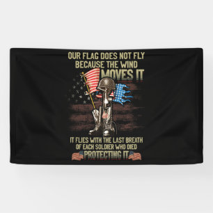 Banderoles Notre Drapeau Ne Vole Pas Parce Que Le Vent Le Dép