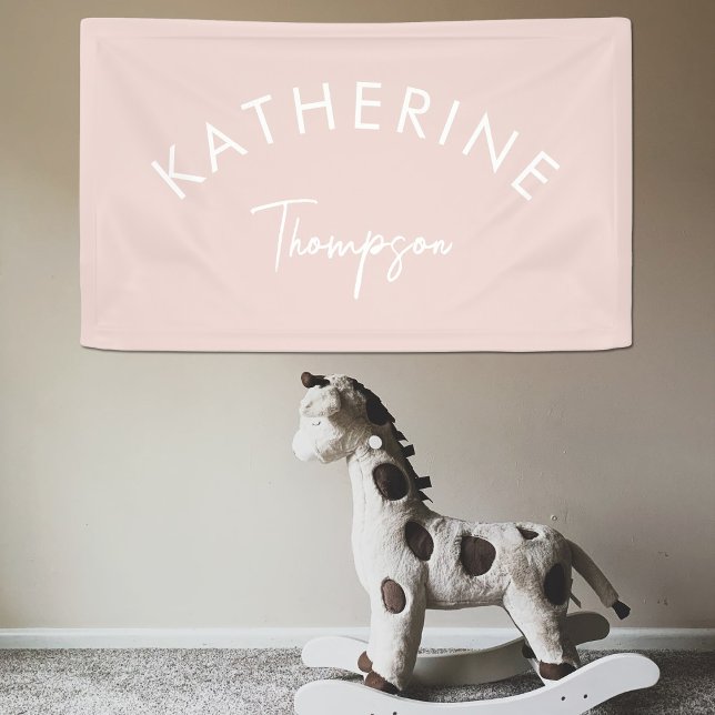 Banderoles Nourriture pour bébé Nom de bébé Salle pour enfant (Créateur téléchargé)