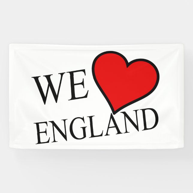 Banderoles Nous aimons Angleterre bk (h) bnrt (Horizontal)