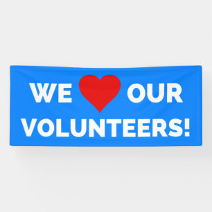 Banderoles Nous aimons nos bénévoles
