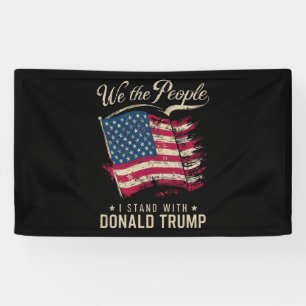 Banderoles Nous le peuple je soutiens Donald Trump Vintage