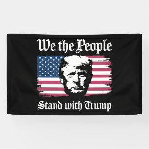 Banderoles Nous, le peuple, soutenons Donald Trump, soutien 2