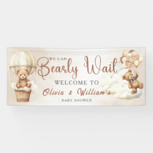 Banderoles Nous pouvons attendre Boho Baby shower neutre genr