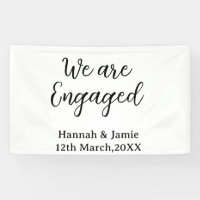 Nous sommes fiancés nom date calligraphystylish