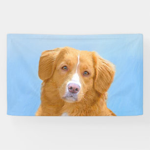Banderoles Nouvelle-Écosse Peinture de chien pour l'essayeur